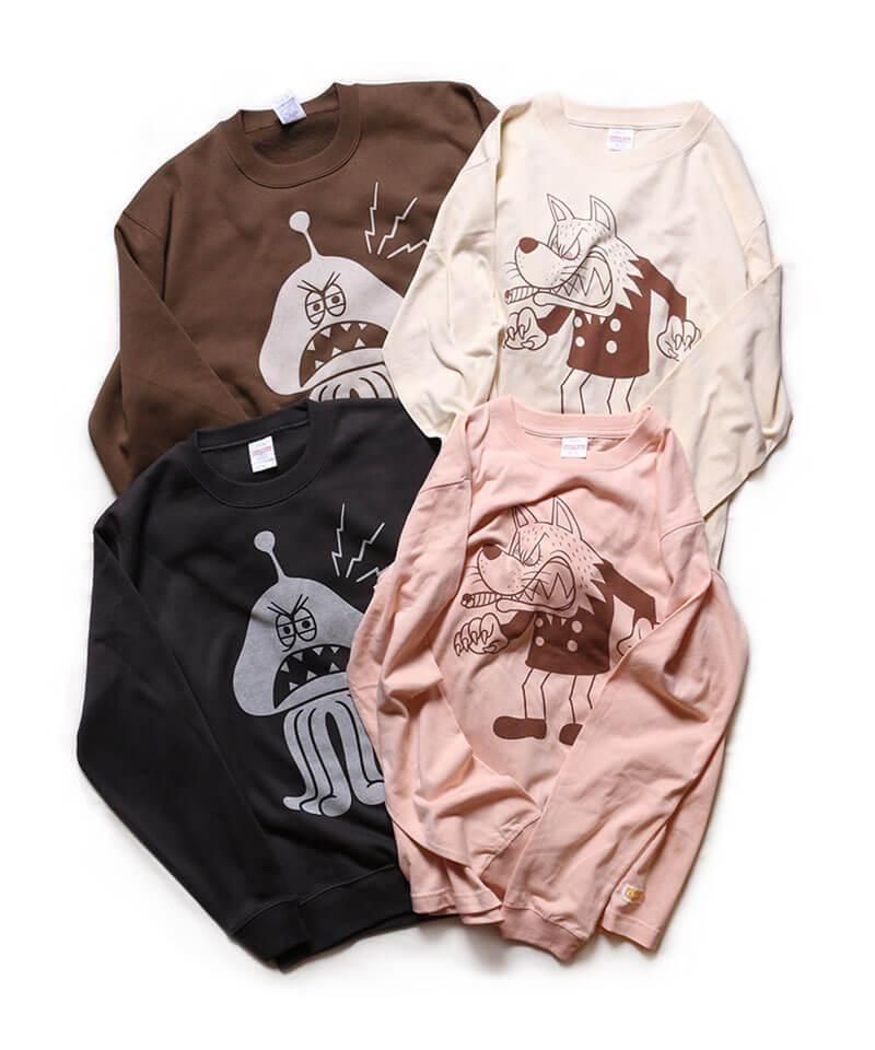 OTHER BRAND / ¾֥ Canary / ʥ꡼MARTIAN JOHNNY CREW NECK SWEAT (DARK BROWN)ʲ7