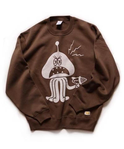 OTHER BRAND / ¾֥ / Canary / ʥ꡼MARTIAN JOHNNY CREW NECK SWEAT (DARK BROWN)