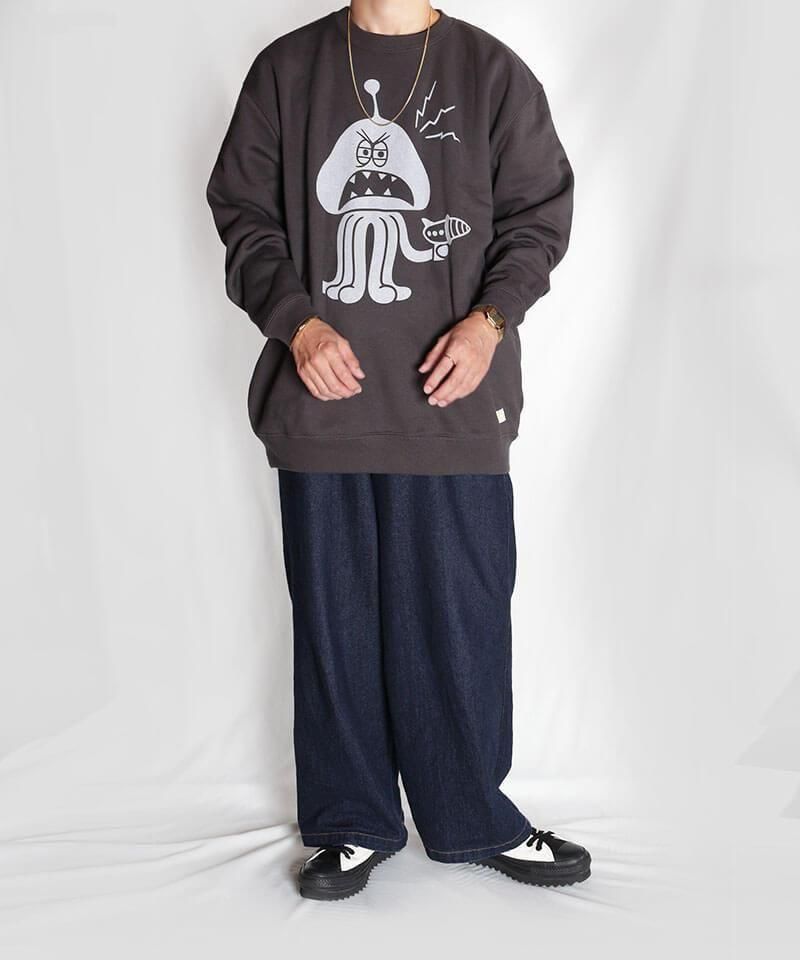 OTHER BRAND / ¾֥ Canary / ʥ꡼MARTIAN JOHNNY CREW NECK SWEAT (SUMIKURO)ʲ10