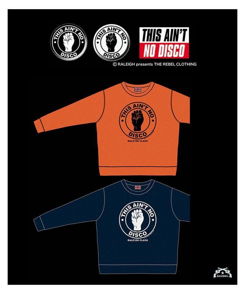 RALEIGH / ꡼RED MOTEL / åɥ⡼ƥ áThis Aint No Disco C/N SWEAT + 44mm BUTTON BADGE SET (ORANGE)ʲ1