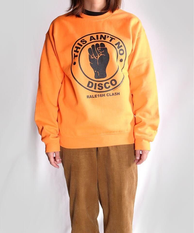 RALEIGH / ꡼RED MOTEL / åɥ⡼ƥ áThis Aint No Disco C/N SWEAT + 44mm BUTTON BADGE SET (ORANGE)ʲ15