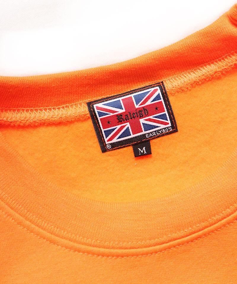 RALEIGH / ꡼RED MOTEL / åɥ⡼ƥ áThis Aint No Disco C/N SWEAT + 44mm BUTTON BADGE SET (ORANGE)ʲ2