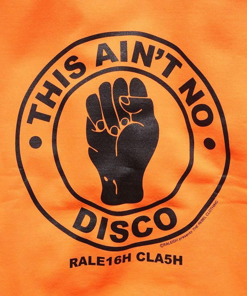 RALEIGH / ꡼RED MOTEL / åɥ⡼ƥ áThis Aint No Disco C/N SWEAT + 44mm BUTTON BADGE SET (ORANGE)ʲ4