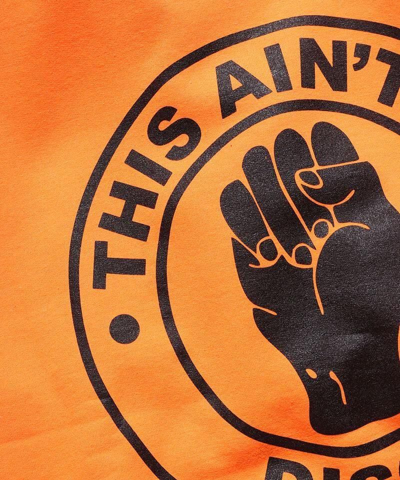 RALEIGH / ꡼RED MOTEL / åɥ⡼ƥ áThis Aint No Disco C/N SWEAT + 44mm BUTTON BADGE SET (ORANGE)ʲ5