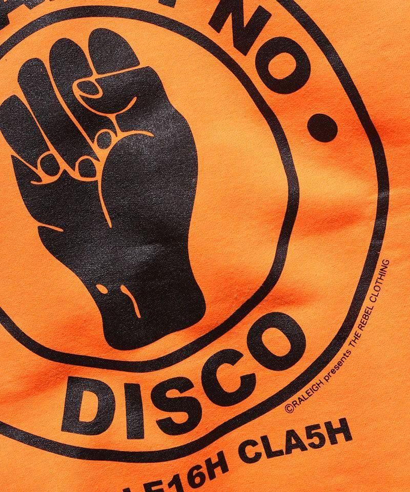 RALEIGH / ꡼RED MOTEL / åɥ⡼ƥ áThis Aint No Disco C/N SWEAT + 44mm BUTTON BADGE SET (ORANGE)ʲ6