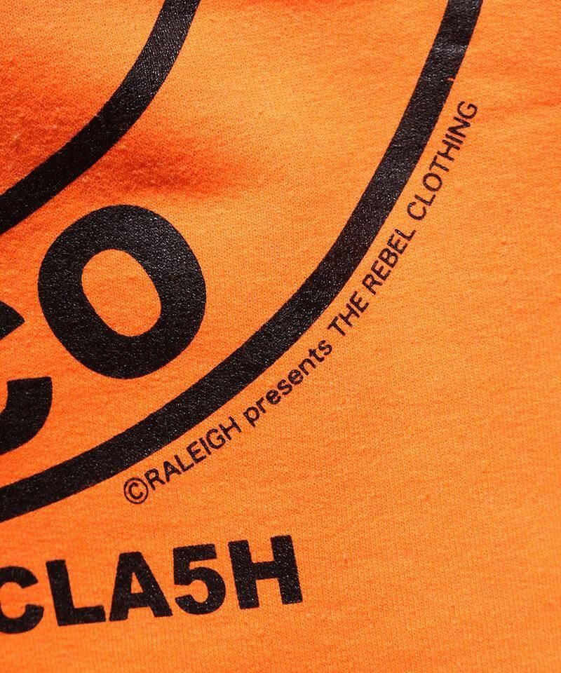 RALEIGH / ꡼RED MOTEL / åɥ⡼ƥ áThis Aint No Disco C/N SWEAT + 44mm BUTTON BADGE SET (ORANGE)ʲ8