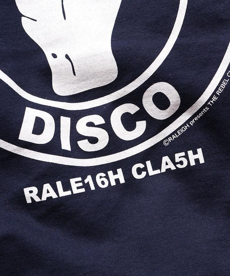 RALEIGH / ꡼RED MOTEL / åɥ⡼ƥ áThis Aint No Disco C/N SWEAT + 44mm BUTTON BADGE SET (NAVY)ʲ7