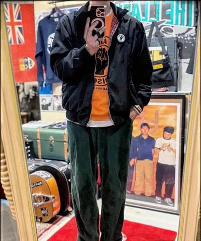 STYLE /  / RALEIGH / This Aint No Disco C/N SWEAT + 44mm BUTTON BADGE SET (ORANGE)