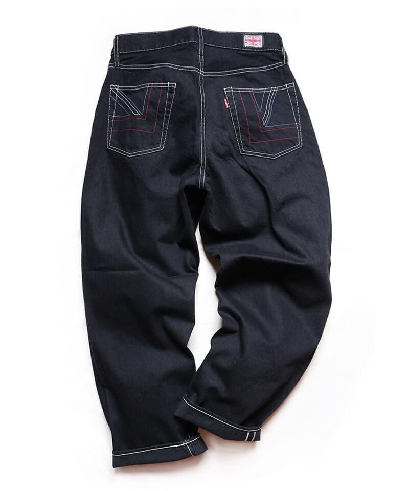 RALEIGH / ꡼RED MOTEL / åɥ⡼ƥ  All You Need Is Black (Past66 Model) BLACK DENIM TROUSERS (Wide Tapered)ʲ