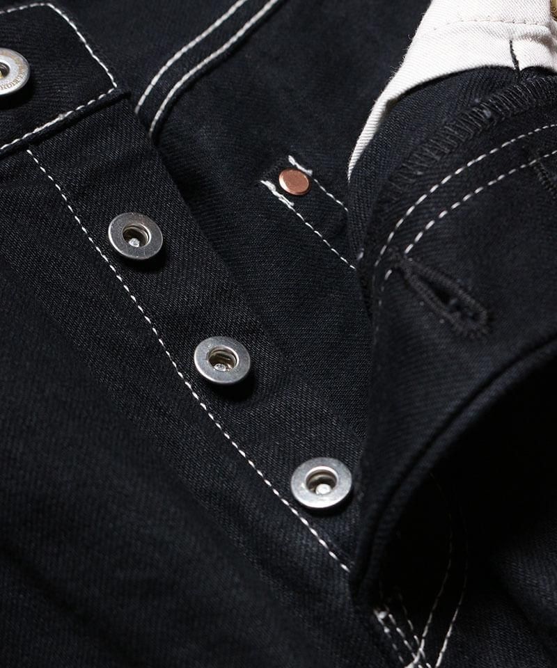 RALEIGH / ꡼RED MOTEL / åɥ⡼ƥ áAll You Need Is Black (Past66 Model) BLACK DENIM TROUSERS (Wide Tapered)ʲ4