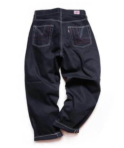 RALEIGH / ꡼RED MOTEL / åɥ⡼ƥ / All You Need Is Black (Past66 Model) BLACK DENIM TROUSERS (Wide Tapered)