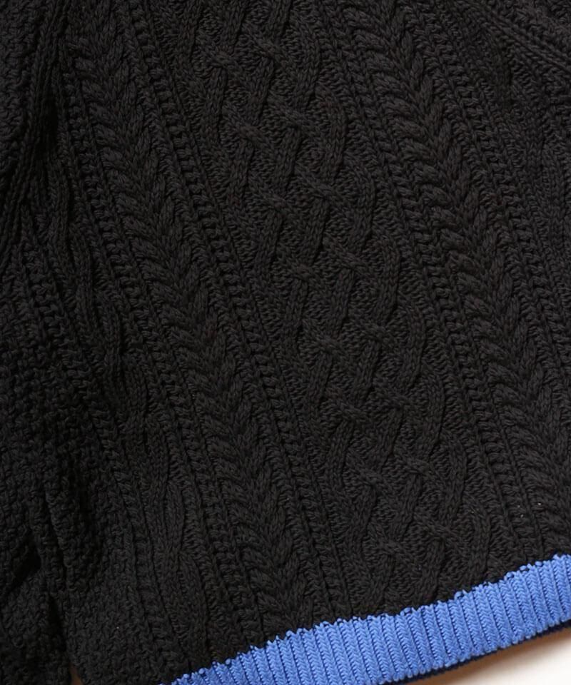 TRANSPORT / ȥ󥹥ݡ FISHERMAN KNIT (BLACK)ʲ10