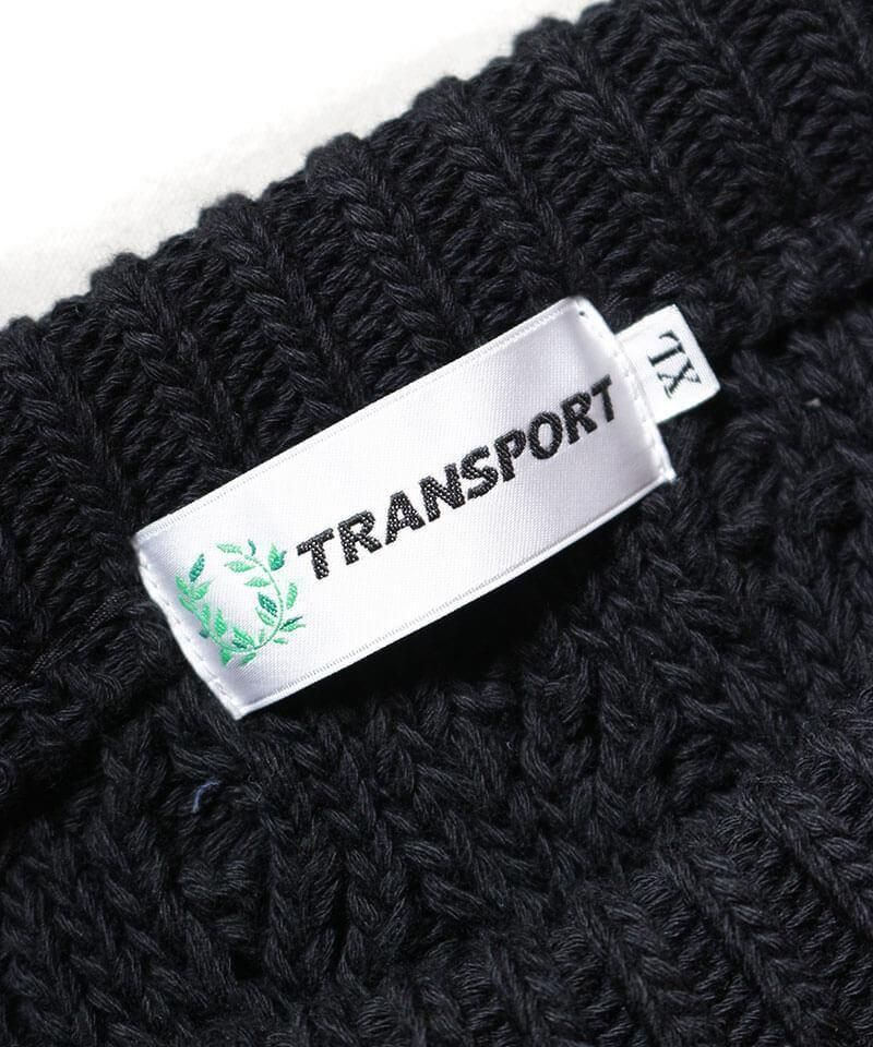 TRANSPORT / トランスポート【 FISHERMAN KNIT (BLACK