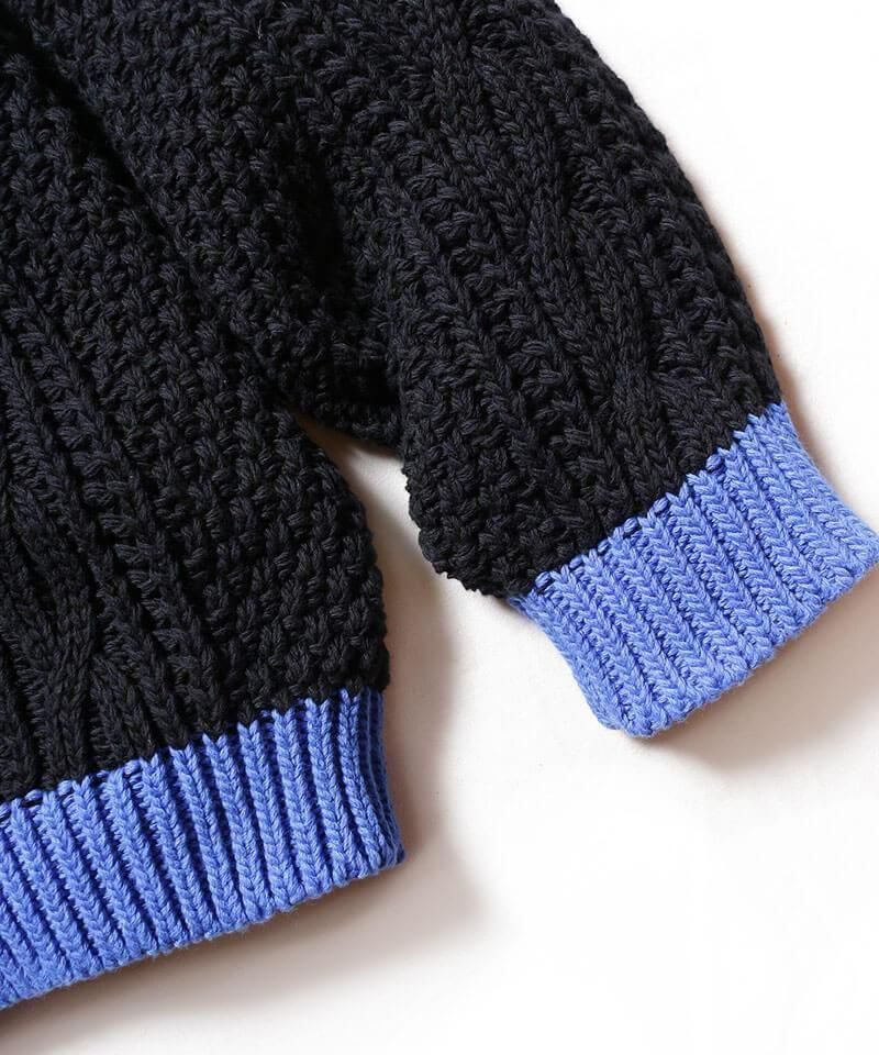 TRANSPORT / ȥ󥹥ݡ FISHERMAN KNIT (BLACK)ʲ6