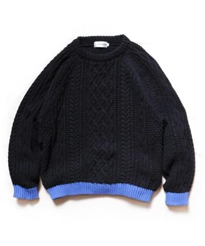  / FISHERMAN KNIT (BLACK)