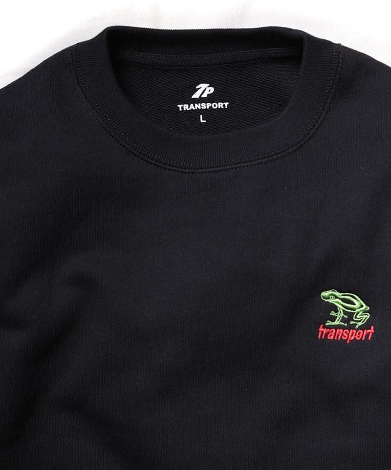 TRANSPORT / ȥ󥹥ݡ FROG EMBROIDERY SWEAT (BLACK)ʲ3