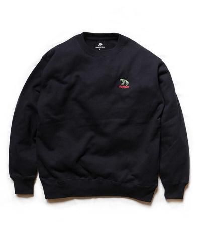 / FROG EMBROIDERY SWEAT (BLACK)