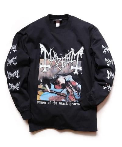 Official Artist Goods / ХTʤ / MAHYEM / DAWN OF THE BLACK HEARTS LONG SLEEVE SHIRT