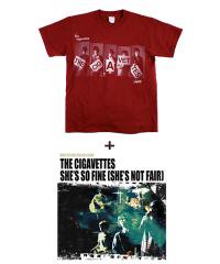 Official Artist Goods / ХTʤ / THE CIGAVETTESSIDEMILITIA inc.  SHES SO FINE(SHES NOT FAIR) CDT-shirt SET