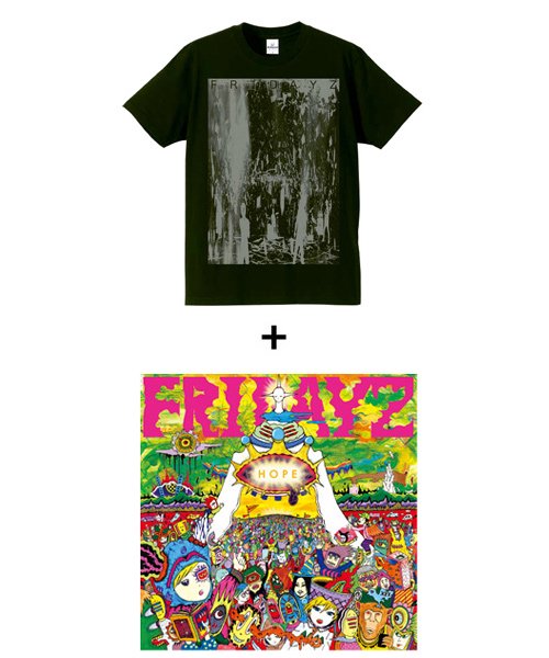 Official Artist Goods / バンドTなど ｜ FRIDAYZ×SIDEMILITIA inc.　 “HOPE” CD＋T-shirt SET　商品画像