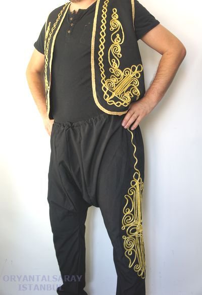 メンズ民族衣装風ベストとパンツのセット　色選択　 - ダンスファッション＆スポーツウェアセレクトショップORYANTALSARAY ISTANBUL