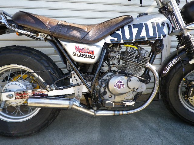 バンバン200 カスタム レトロステージ手曲げマフラーAIキャンセラーセット - nakazawa revolution factory  ＝中澤製作所＝nrf