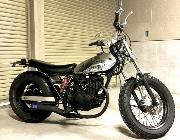 バンバン200 カスタム レトロステージ手曲げマフラーAIキャンセラーセット - nakazawa revolution factory　 ＝中澤製作所＝nrf