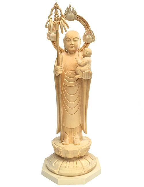 仏教美術 古銅青銅 水子地蔵尊 仏像 箱付 C 6038 - 工芸品