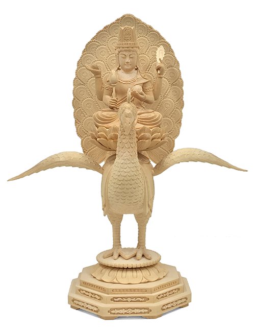 孔雀明王 - 仏像の通販、特注仏像・オリジナル仏像・大型仏像の製作・販売 - ブッタガヤ