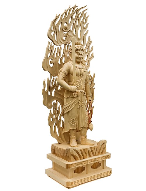 在庫一掃】 大型高30cm 豪華！仏像不動明王立像 銅製品 仏教美術品