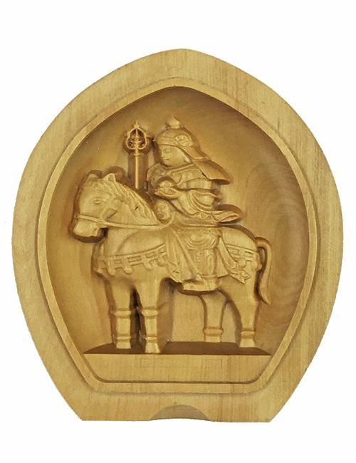 #勝軍地蔵 仏画 額装品 Yahoo!オークション - 【版画】『勝軍地蔵 愛宕権現』掛軸 紙本