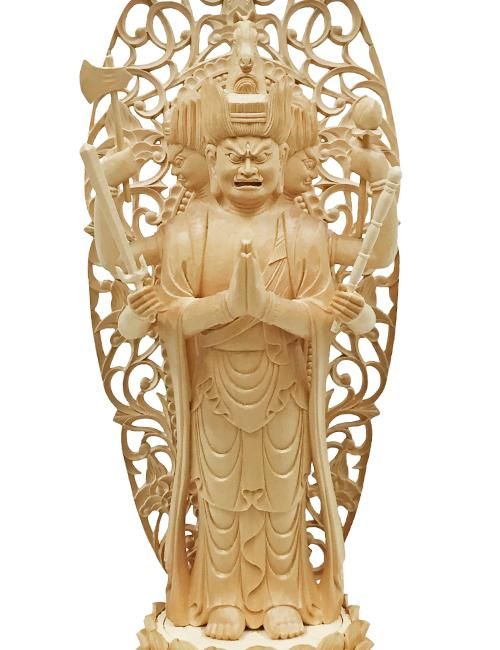 木彫仏像 仏師馬頭観世音立像 大型67cm