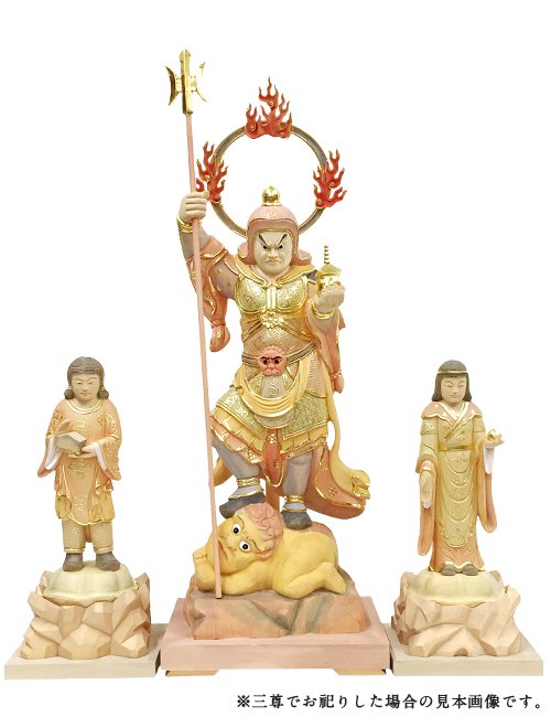 吉祥尊天・善膩師童子セット 毘沙門天三尊- 仏像の通販、特注仏像