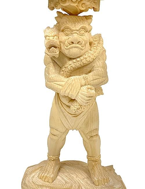 559『木彫 仏像　龍燈鬼』　　/骨董品 古美術 古玩 アンティーク 竜燈鬼/りゅうとうき TanaCOCORO[掌] 商品番号tc3508 | f-style-gifu