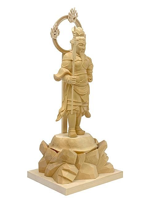 風天(西北) ヒノキ製 総高25cm 身丈4.5寸