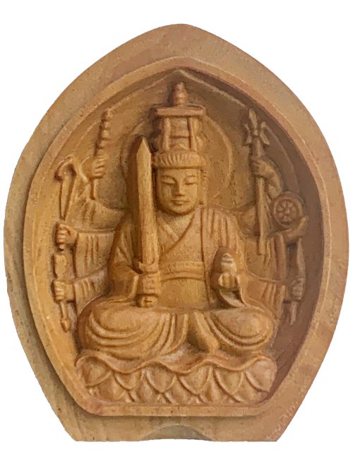 香合仏 八臂弁財天 白檀製 - 仏像の通販、特注仏像・オリジナル仏像・大型仏像の製作・販売 - ブッタガヤ