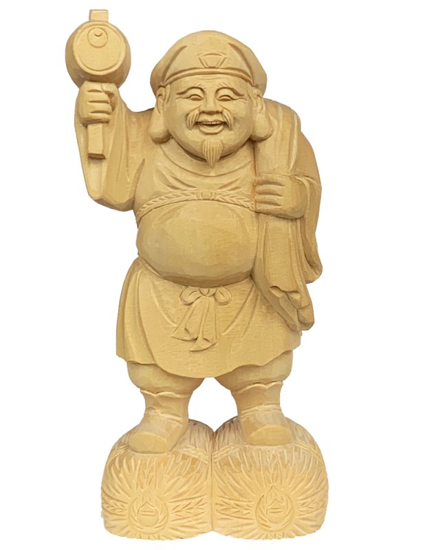 送料込み23000円ですか大型　大国天　七福神　木彫り　仏像