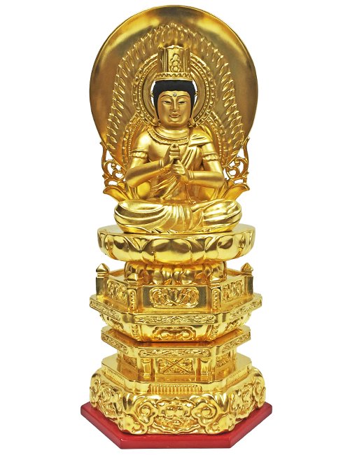 御仏壇用　真言宗三尊像大日如来 - 仏像の通販、特注仏像・オリジナル仏像・大型仏像の製作・販売 - ブッタガヤ