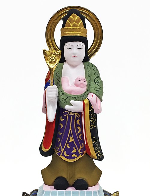 日蓮宗 鬼子母神 3.5寸 - 仏像の通販、特注仏像・オリジナル仏像・大型仏像の製作・販売 - ブッタガヤ