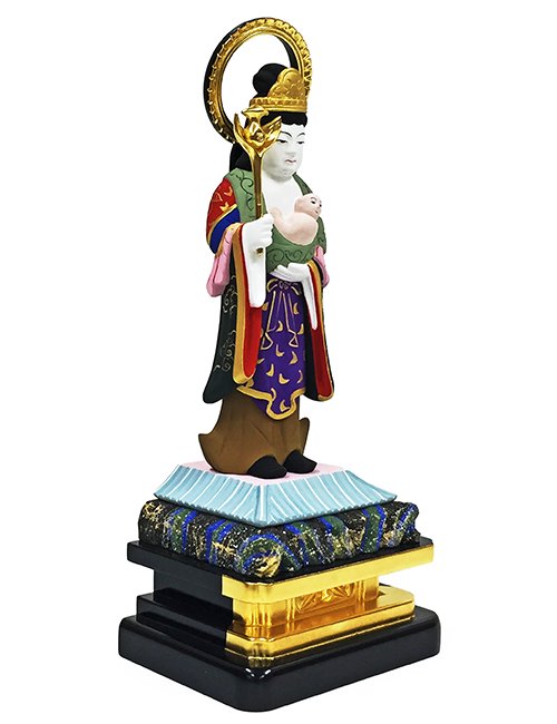 日蓮宗　鬼子母神　4寸 - 仏像の通販、特注仏像・オリジナル仏像・大型仏像の製作・販売 - ブッタガヤ