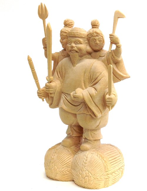 小型仏像 三面大黒天 - 仏像の通販、特注仏像・オリジナル仏像・大型 ...