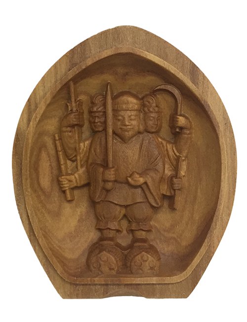 香合仏 三面大黒天 白檀製 - 仏像の通販、特注仏像・オリジナル仏像・大型仏像の製作・販売 - ブッタガヤ