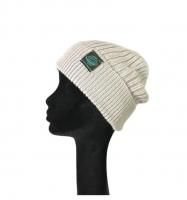 カシミヤシルクニットキャップ シルバーグレイ