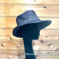 <img class='new_mark_img1' src='https://img.shop-pro.jp/img/new/icons58.gif' style='border:none;display:inline;margin:0px;padding:0px;width:auto;' />Old denim Asymmetry hat インディゴ