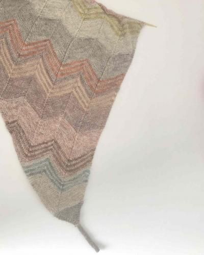 北欧ノルウェー アルネ＆カルロス パターン集「Greatest Knits」 アルパカミックス クレイジーパターン クルーネック ニット