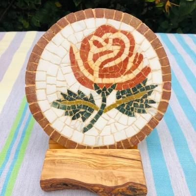 チュニジア　モザイクタイル画　女神 モザイクタイル＊チュニジア伝統工芸品 チュニジアの歴史を