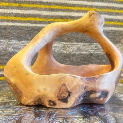 天然マンモス牙美しい手作り彫刻財神爺 置物 天然マンモス牙美しい