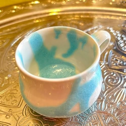 フジタチサト　海の生物デザイン陶器カップ フジタチサト 海の生物デザイン陶器カップ 美術品・アンティーク