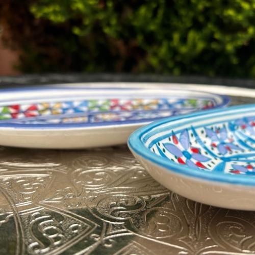 希少　ソビエト陶器　アラベスク模様　大皿　ロシア　焼き物　工芸品　陶磁器　D 純喫茶 モダン模様 アラベスク プリントプレート皿 yamaki china