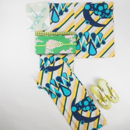 セオ・アルファプレタ浴衣【夜空】ブライト S - モダン着物小物 梅屋